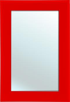 Зеркало Bellezza Луссо 65 красное