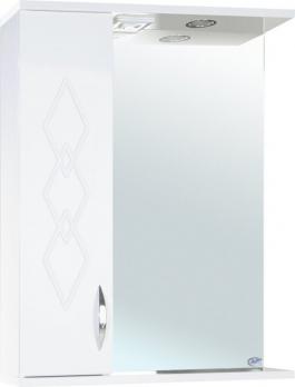 Зеркало шкаф для ванной Элеганс 50 L белое