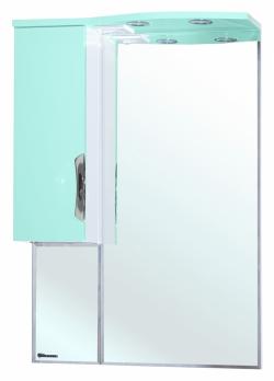 Зеркало-шкаф Bellezza Лагуна 65 L салатовый левое, с подсветкой