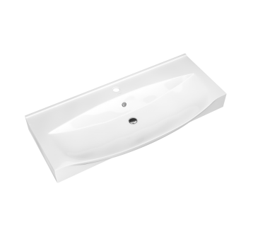 Напольная тумба с раковиной Сесилия 105 белая