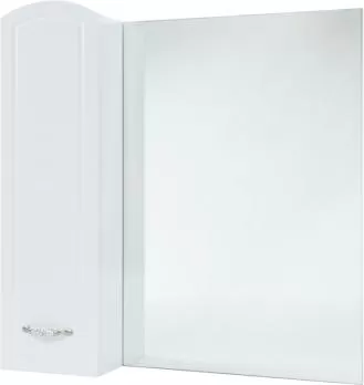 Зеркало-шкаф Амелия 80 L белое